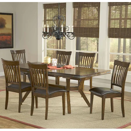 7 Piece Rectangular Dining Table Set